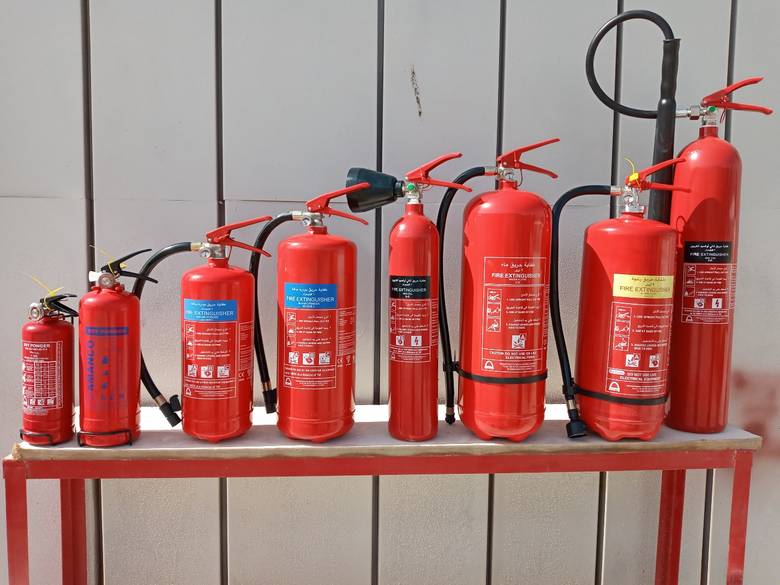 Finished fire extinguishers